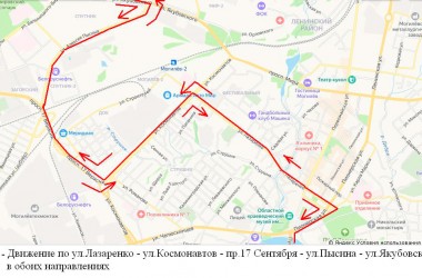 Из-за перекрытия проспекта Мира введены новые схемы движения автобусов в Могилеве с 29 мая