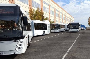 Семь новых автобусов пополнили автопарк Могилева