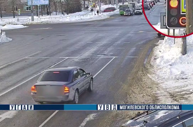 Камеры фиксации проезда на красный сигнал светофора работают на 8 перекрестках Могилева